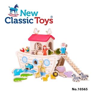 【New Classic Toys】寶寶諾亞方舟動物幾何積木玩具(10565)