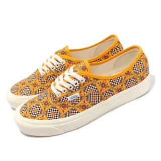 【VANS】休閒鞋 Authentic 44 DX 男鞋 女鞋 橙黃色 窗花 休閒 滿版 基本款(VN0A5KX4AXA)