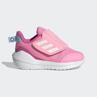 【adidas 愛迪達】Eq21 Run 2.0 Ac I 小童 運動鞋 學步 透氣 舒適 魔鬼氈 嬰兒鞋 粉(GZ1803)