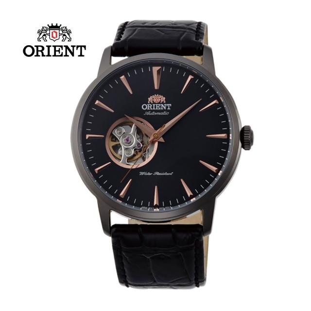 【ORIENT 東方錶】ORIENT 東方錶 SEMI-SKELETON系列 半鏤空機械錶 皮帶款 黑色-41.0mm(FAG02001B)