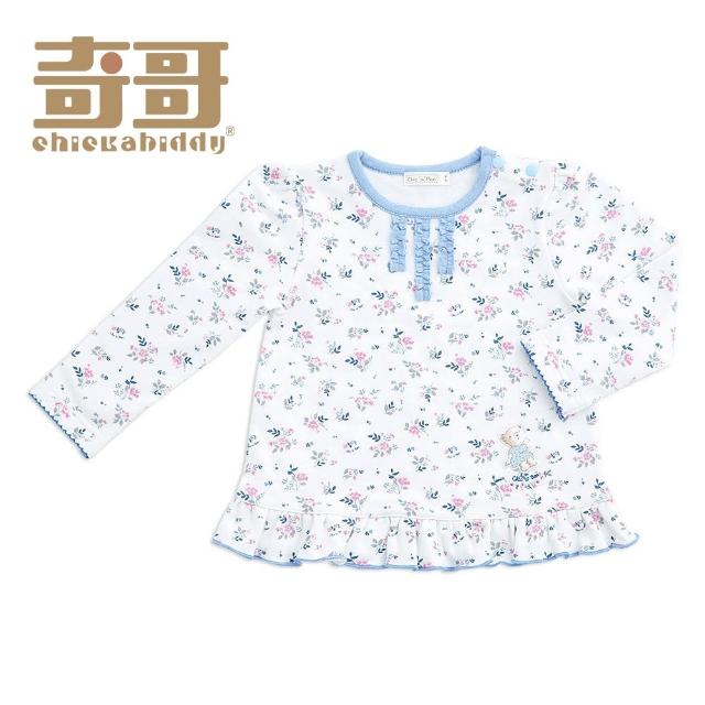 【奇哥官方旗艦】Chic a Bon 清新寶貝小花裙襬造型上衣(6-48個月)