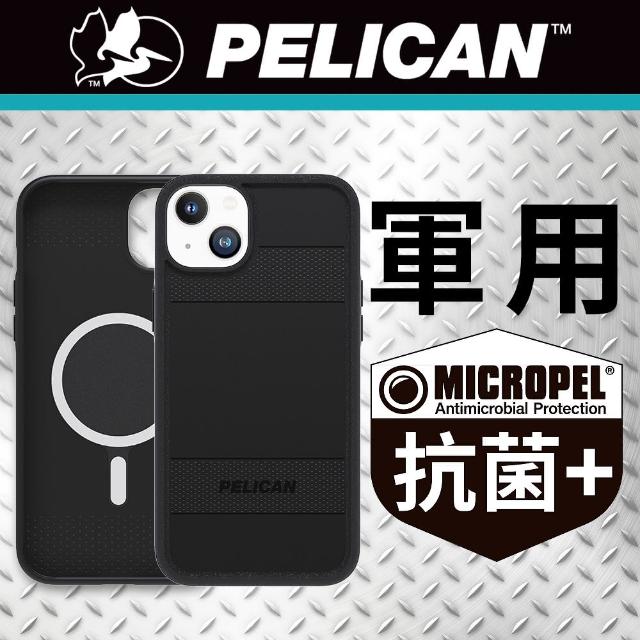 【PELICAN】iPhone 14 Plus 6.7吋 Protector 保護者環保抗菌超防摔保護殼MagSafe版 - 黑