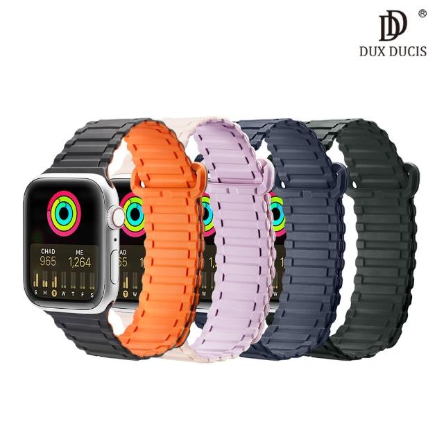 【DUX DUCIS】Apple Watch  42/44/45 鎧甲磁吸錶帶