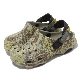 【Crocs】童鞋 All Terrain Moss Clog K 綠 棕 印花 戶外 特林克駱格 卡駱馳(2091871LN)