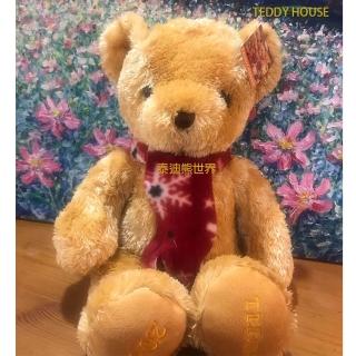 【TEDDY HOUSE泰迪熊】泰迪熊玩具玩偶公仔絨毛娃娃富森王子圍巾泰迪熊大棕(正版泰迪熊可許願好運泰迪熊)