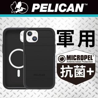 【PELICAN】iPhone 14 Plus 6.7吋 Voyager 航海家環保抗菌超防摔保護殼MagSafe版 - 黑