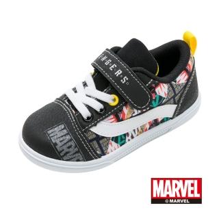 【Marvel 漫威】童鞋 -休閒鞋/抗菌 輕量 透氣 正版台灣製(MRKB24810黑)