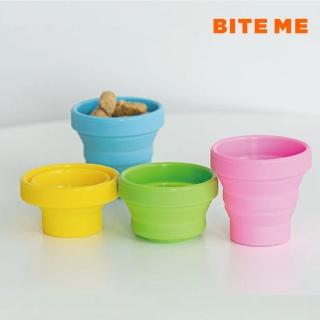 【BITE ME】寵物折疊外出水杯-4色任選(藍色/綠色/粉色/黃色)
