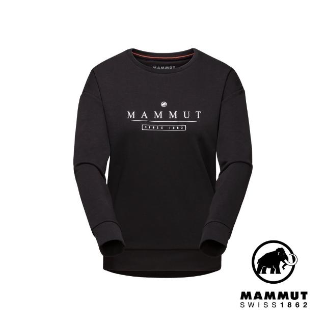 【Mammut 長毛象】Mammut Core ML Crew Neck Logo W 機能長袖T恤 黑色 女款 #1014-04070(網路獨賣)