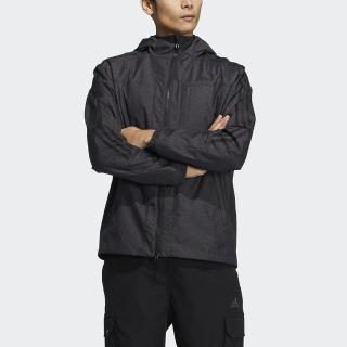 【adidas 愛迪達】247 Wind JKT 男 外套 連帽 亞洲版 運動 訓練 防風 夾克 愛迪達 黑(HM2722)