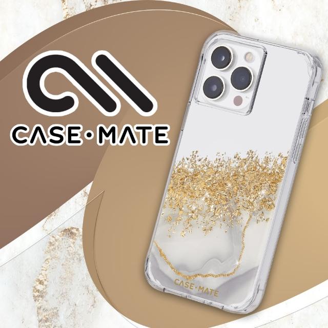 【CASE-MATE】iPhone 14 Pro 6.1吋 Karat Marble 鎏金石紋環保抗菌防摔保護殼