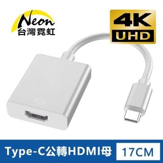 【台灣霓虹】4Kx2K Type-C公轉HDMI母轉接器