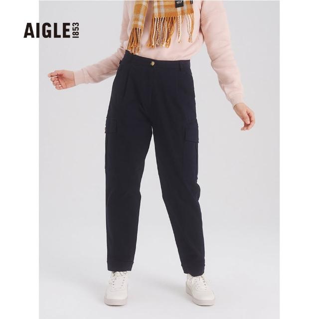 【AIGLE】BALADOW 女 棉質彈性長褲(AG-FN441A057 深藍)