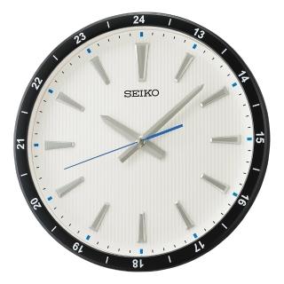 【SEIKO 精工】立體時標 滑動式靜音造型時鐘 掛鐘(QXA802J)