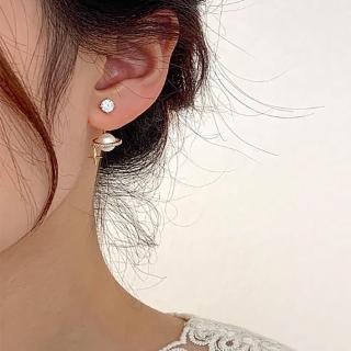 【SeasonsBikini】925銀針珍珠星球耳環 -AC02(珍珠耳環)