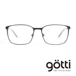 【Gotti】瑞士Gotti Switzerland 圓邊率性純鈦方框平光眼鏡(- JABRA)