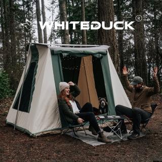 【White Duck Outdoors】白鴨-美國豪華露營梯型蒙古包６人帳篷-橄欖綠