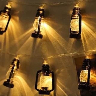 【北熊天空】露營帳篷佈置 聖誕燈串 煤油燈串 造型燈串 led燈串 萬聖節 露營裝飾燈(造型燈 仿煤油燈串)