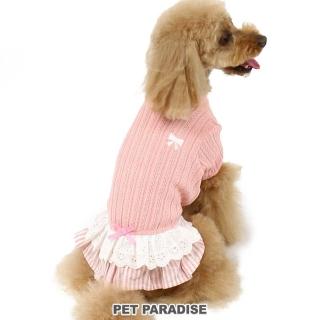 【PET PARADISE】寵物衣服-針織洋裝 粉(DSS / DS / 4S / 3S / SS)