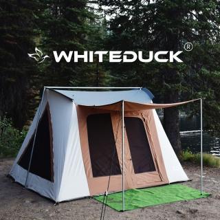 【White Duck Outdoors】白鴨-美國豪華露營梯型蒙古包６人帳篷-米棕色