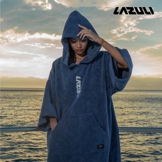 【LAZULI】保暖防風強力吸水毛巾衣 暗墨藍色(厚款)