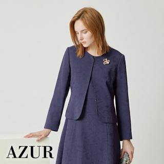 【AZUR】圓領晚宴短版西裝外套