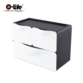【O-Life】辦公室抽屜收納盒- 3抽屜(桌上收納盒 抽屜收納盒 儲物盒 文具收納盒 桌上抽屜收納盒)