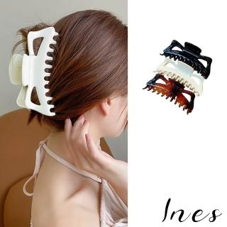 【INES】蝴蝶結髮夾/法式典雅超大尺寸蝴蝶結造型髮夾 抓夾(7款任選)