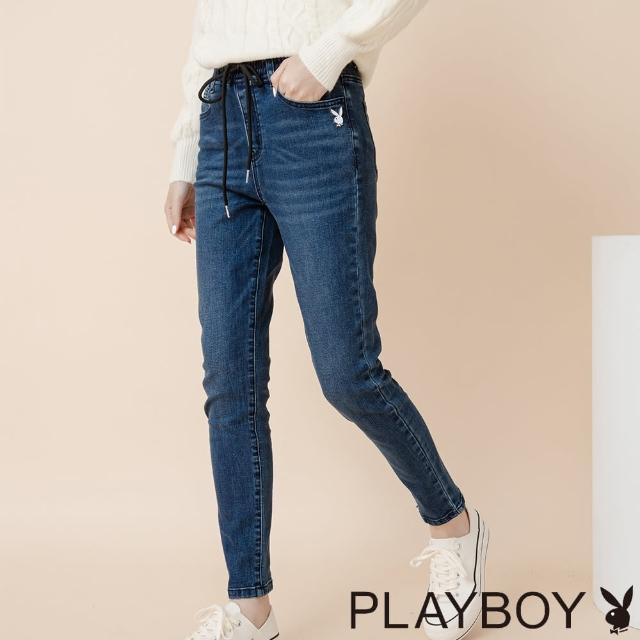 【PLAYBOY】修身牛仔褲(藍色)