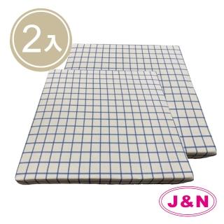 【J&N】精緻亞格立體坐墊55*55*5藍色(2 入/1組)