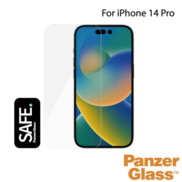 【PanzerGlass】iPhone 14 Pro 6.1吋 SAFE 2.5D 耐衝擊高透強化玻璃保護貼(黑)