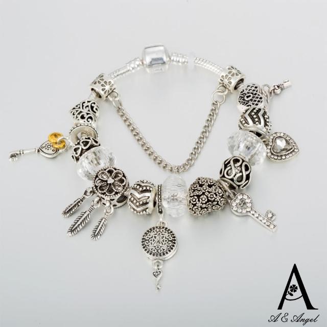 【ANGEL】補夢網之鑰DIY串珠水晶手鍊(白色尺寸可選)