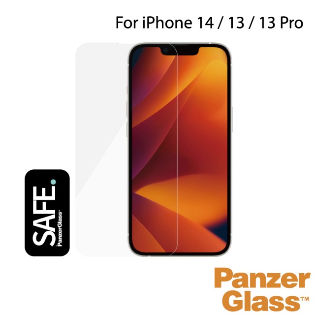 【PanzerGlass】iPhone 14 6.1吋 SAFE 2.5D 耐衝擊高透強化玻璃保護貼(黑)