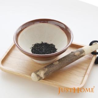【Just Home】日本製陶瓷研磨缽/碗附磨棒(2件組)