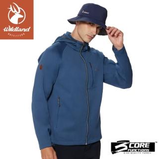 【Wildland 荒野】防風防潑保暖軟殼外套《牛仔藍》0A92922/保暖外套/防風外套(悠遊山水)