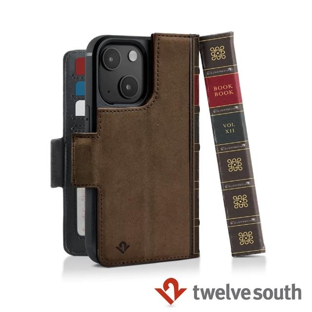 【Twelve South】BookBook iPhone 14 復古書仿舊皮革保護套(棕色)