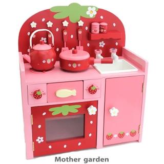 【Mother garden】廚具-野草莓甜心廚房組 紅