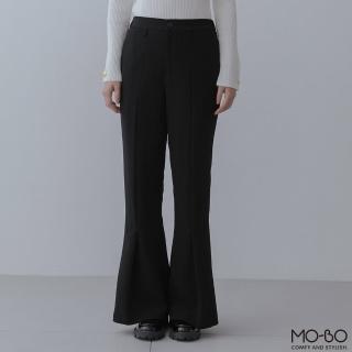 【MO-BO】優質時尚立體活折喇叭褲(褲子)
