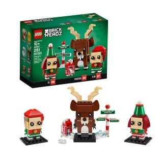 【LEGO 樂高】積木 耶誕系列 聖誕麋鹿 BrickHead 40353W(代理版)