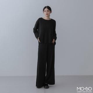 【MO-BO】知性優雅寬鬆針織長褲(褲子)
