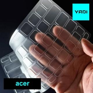 【YADI】高透光鍵盤保護膜 acer TravelMate TMP215-54-5739(防塵套/SGS抗菌/防潑水/TPU超透光)