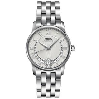 【MIDO 美度】BARONCELLI 永恆系列 真鑽 機械腕錶 母親節 禮物(M0072071103800)