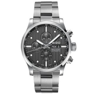 【MIDO 美度】MULTIFORT 先鋒系列 日內瓦波紋 計時機械腕錶 禮物推薦 畢業禮物(M0056141106100)