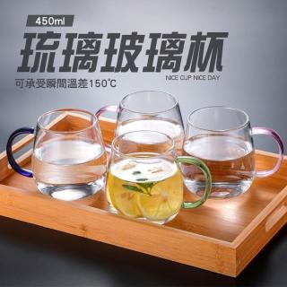 玻璃杯 琉璃杯 咖啡杯 有耳 牛奶杯 餐飲廚具 餐具 B-PG450G(馬克杯 透明杯 杯子)
