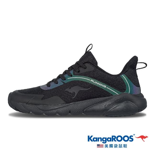 【KangaROOS 美國袋鼠鞋】男 RUN FREEDOM 超輕量慢跑鞋(黑-KM31700)