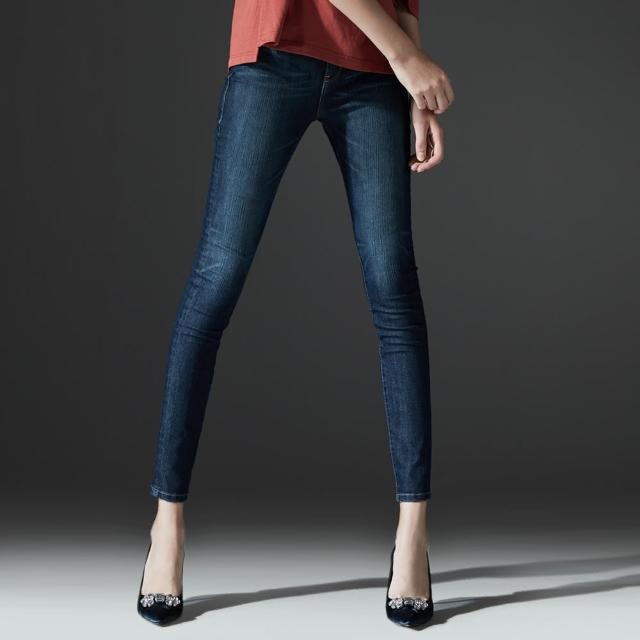 【BRAPPERS】女款 新美腳 ROYAL系列-低腰四面伸縮彈性九分褲(深藍)