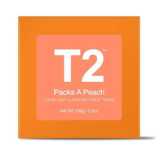 【T2 Tea】蜜桃風味茶100gx1盒(木瓜蘋果水蜜桃風味茶)