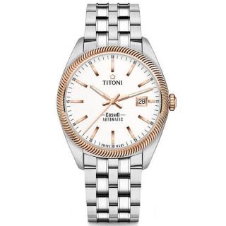 【TITONI 梅花錶】宇宙系列 COSMO_SER經典機械腕錶/女款(828 SRG-606)