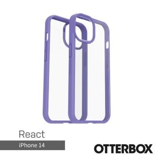【OtterBox】iPhone 14 6.1吋 React輕透防摔殼(透紫)