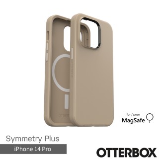 【OtterBox】iPhone 14 Pro 6.1吋 Symmetry Plus 炫彩幾何保護殼-奶茶(支援MagSafe)